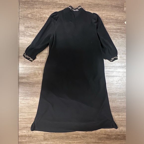 Vintage Vanity Fair House Coat‎ XS Petite Embroidered Pockets 1/2 Zip Velour E29 - Picture 2 of 11